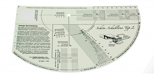 Schön Tonearm- Measuring and Adjusting Calibre